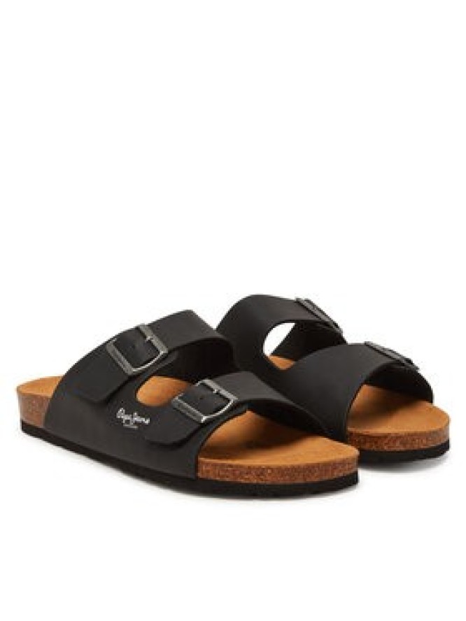 Pepe Jeans Klapki PMS90108 Czarny