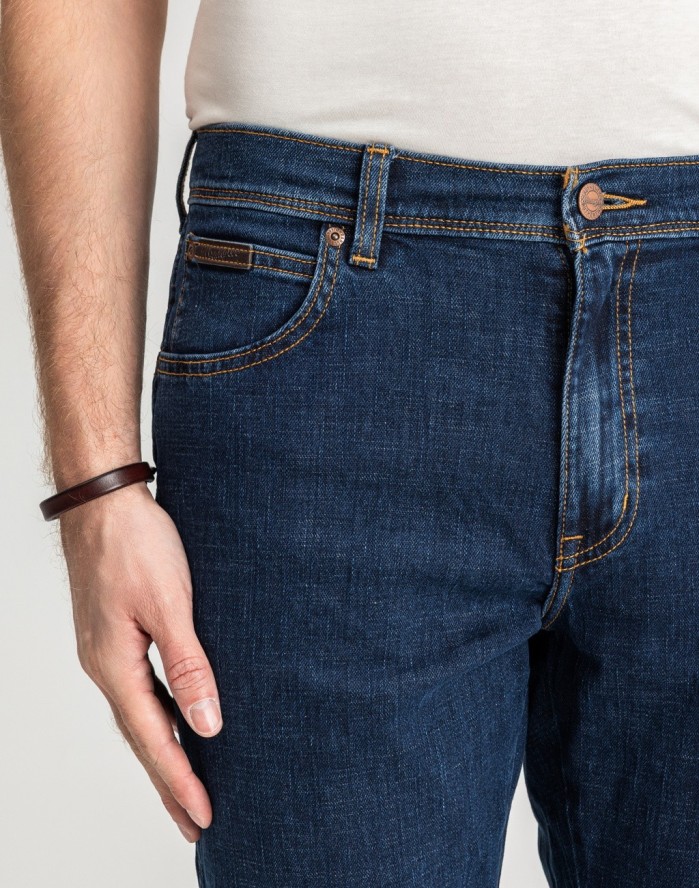 WRANGLER TEXAS SLIM MĘSKIE SPODNIE JEANSOWE CROSS GAME W12S8311U 112126497