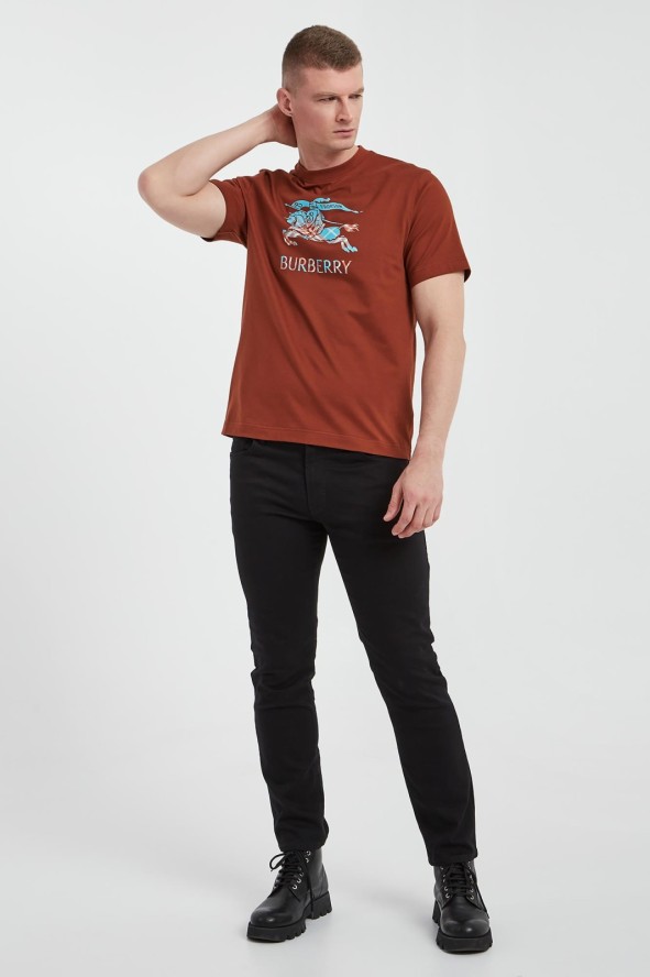 T-shirt męski z logo BURBERRY