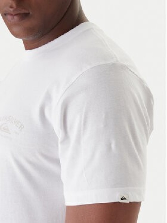 Quiksilver T-Shirt Anchor EQYZT08178 Biały Regular Fit