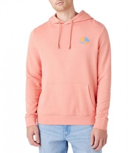 WRANGLER RAINBOW HOODIE MĘSKA BLUZA Z KAPTUREM LOGO SPICED CORAL W6H8HAX6Y 112146206