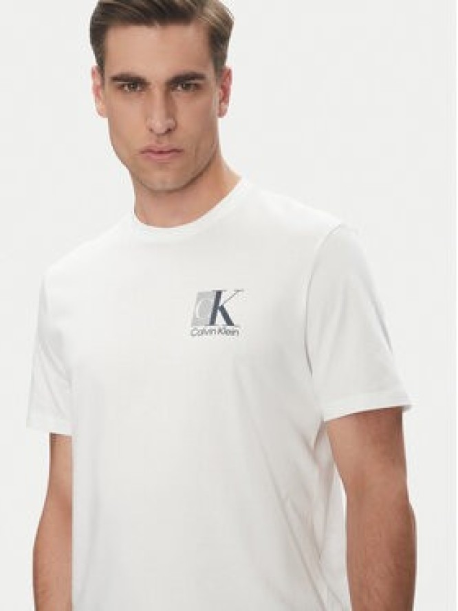 Calvin Klein T-Shirt LV04RC853G Biały Regular Fit