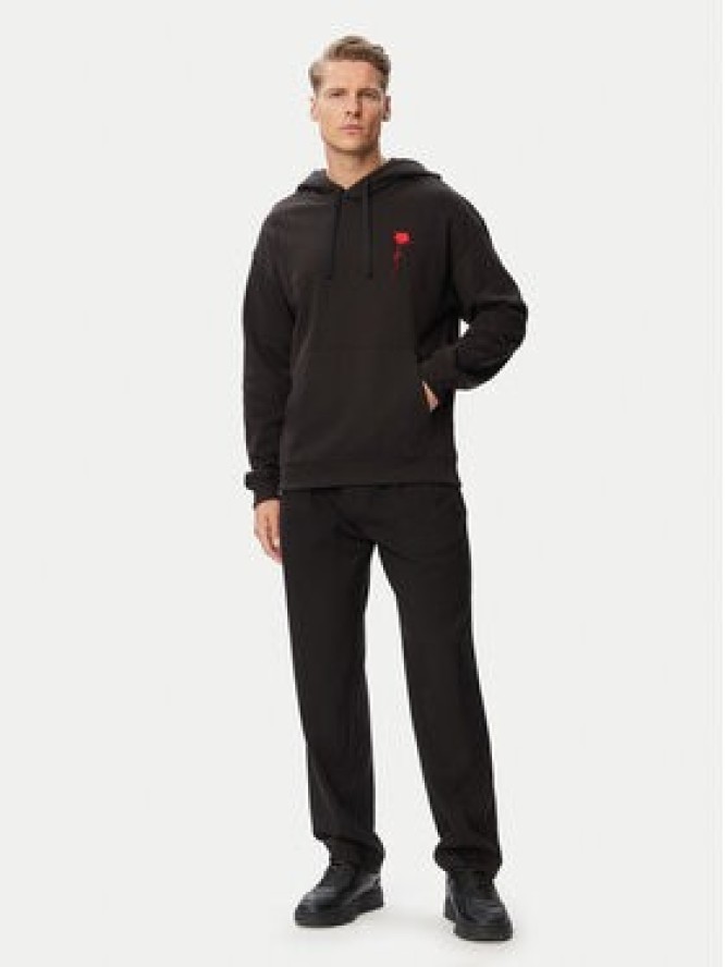 HUGO Bluza Diflow 50574451 Czarny Relaxed Fit