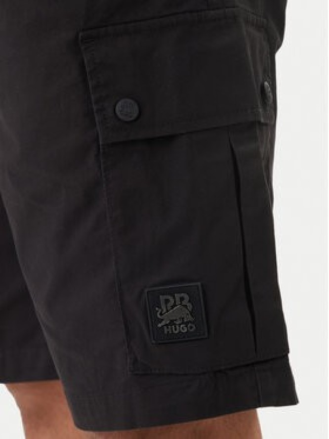 HUGO Szorty materiałowe Gregry 50559604 Czarny Slim Fit