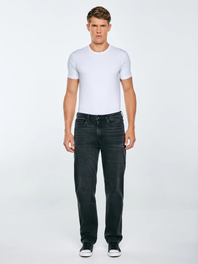 Jeansy męskie loose czarne Zack 912