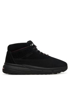 Tommy Hilfiger Trzewiki Hilfiger W Nbk Sde Hybrid Boot FM0FM05609 Czarny