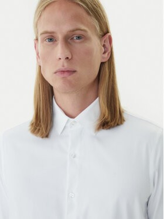 Calvin Klein Koszula LV019EU025 Biały Slim Fit