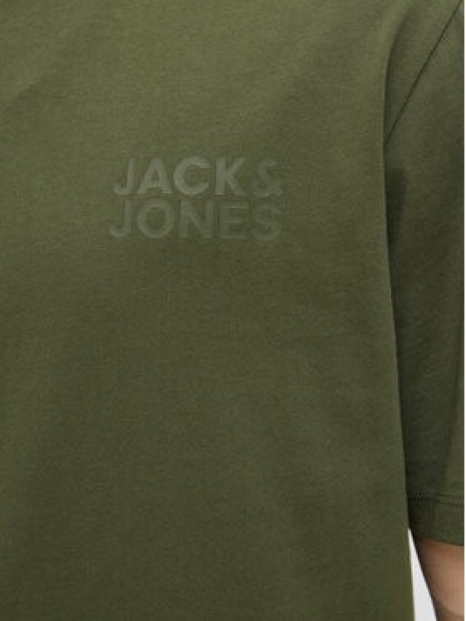 Jack & Jones T-Shirt Corp Logo 12151955 Zielony Standard Fit