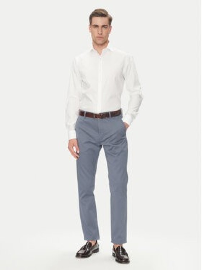 Calvin Klein Koszula LV019EU017 Biały Slim Fit