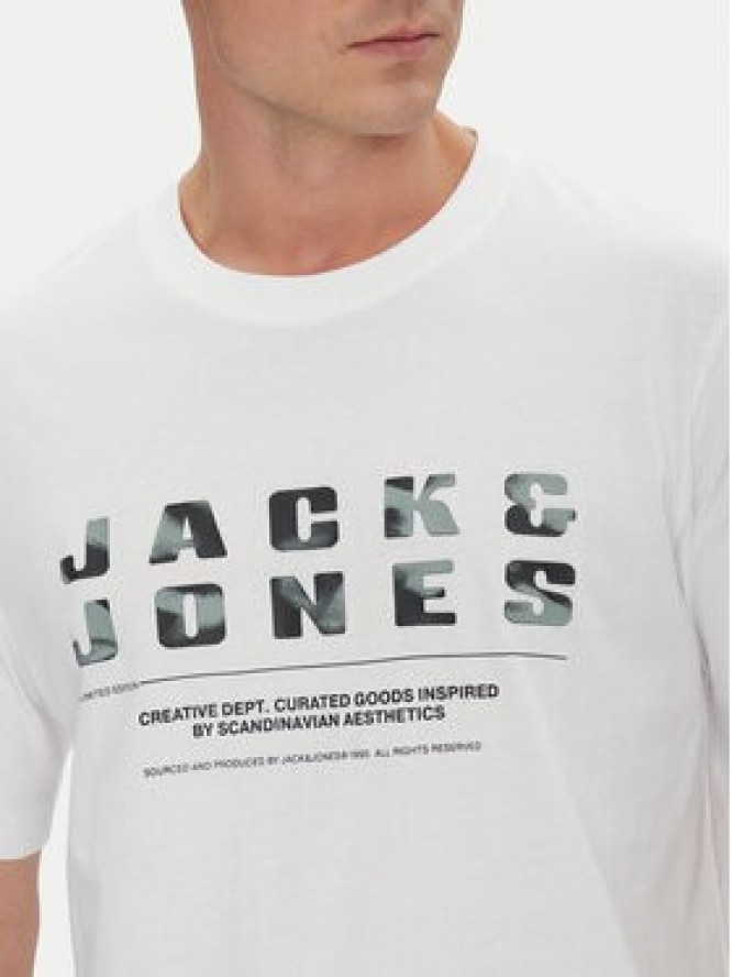 Jack & Jones T-Shirt Recharge 12274716 Biały Relaxed Fit