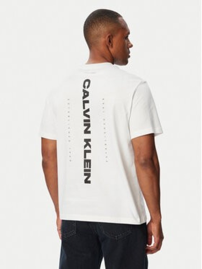 Calvin Klein Jeans T-Shirt LV04RG834G Biały Regular Fit