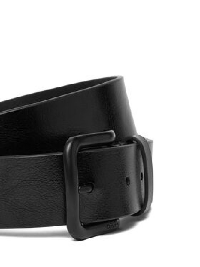 Calvin Klein Pasek Męski Round Buckle Tumbled 35 Mm LV04D7041G Czarny