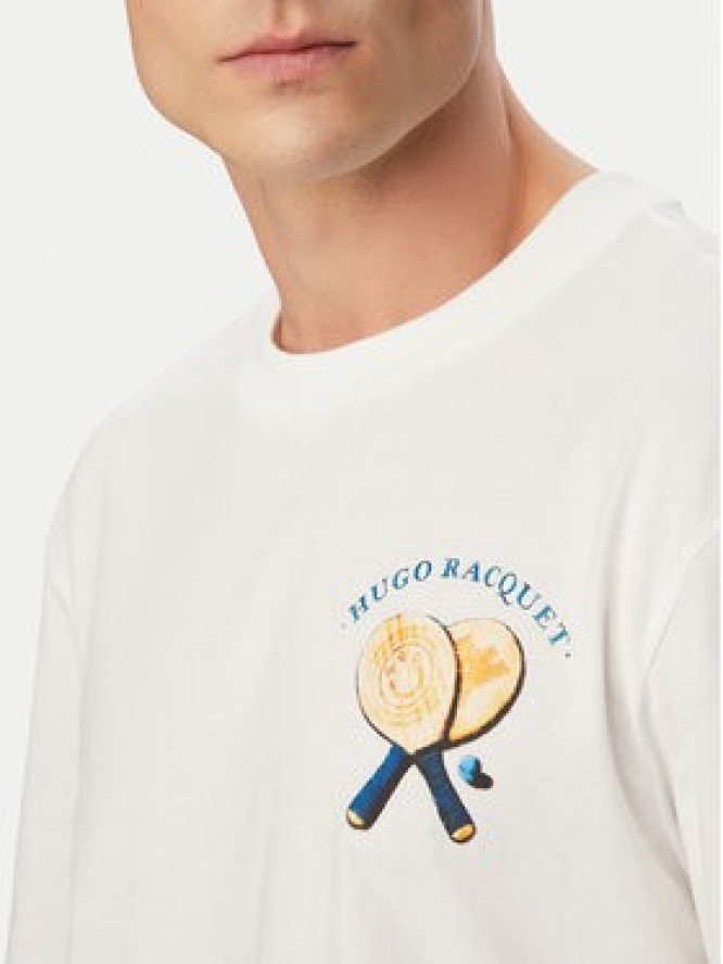 HUGO T-Shirt Nulaxo 50560093 Biały Regular Fit