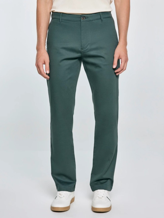 Spodnie męskie chinosy zielone Trevor 304