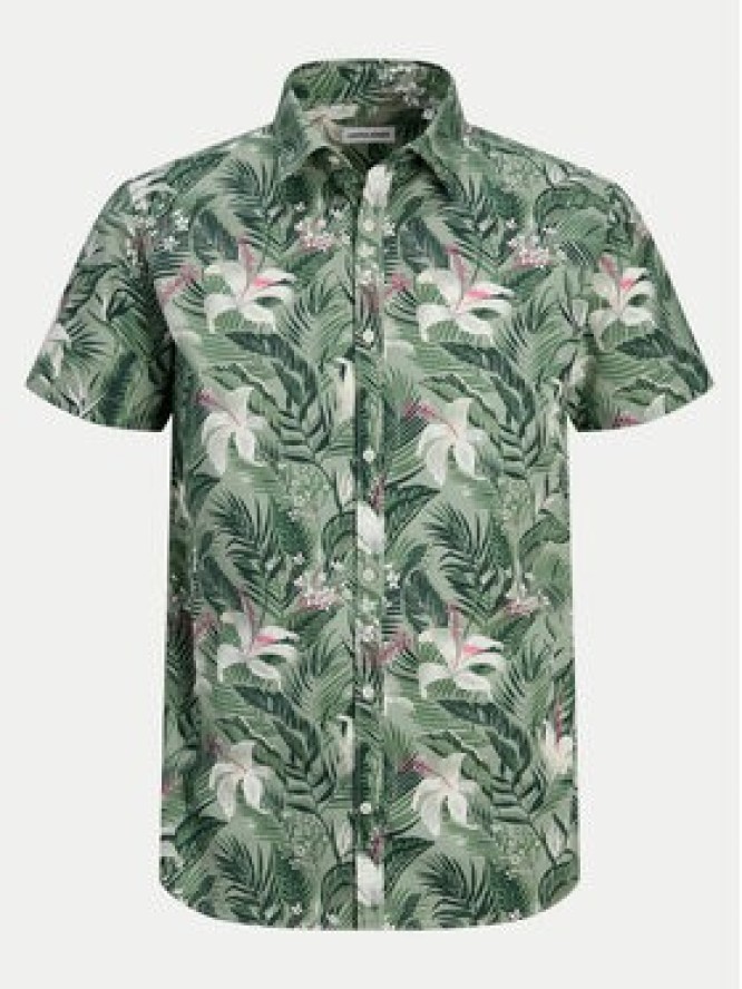 Jack & Jones Koszula Hawaii 12269137 Zielony Comfort Fit
