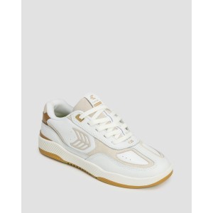 Buty sportowe Cariuma Skategoat C25 White Leather Silver Cloud Logo Camel