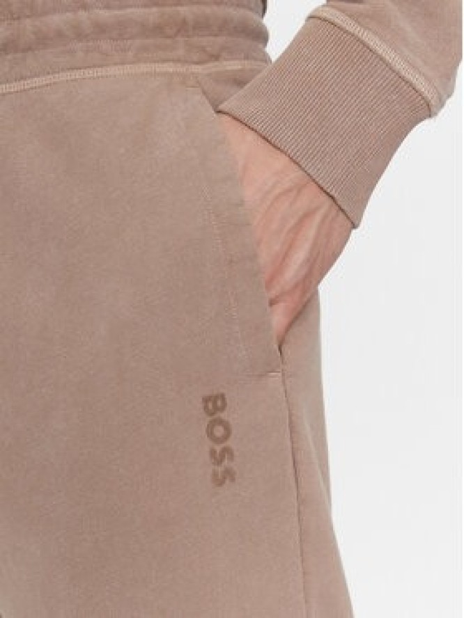Boss Spodnie dresowe Se_Bosslogoraw 50505271 Brązowy Regular Fit