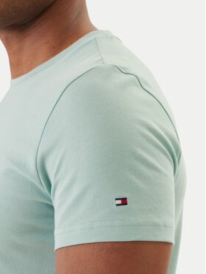 Tommy Hilfiger T-Shirt Logo MW0MW11797 Zielony Regular Fit