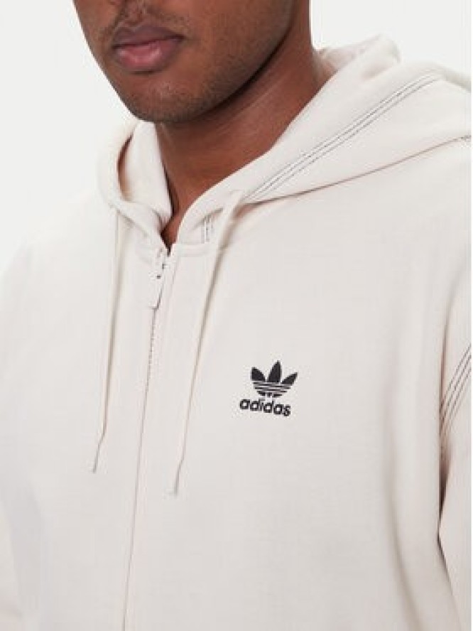adidas Bluza Essentials Trefoil JW0968 Écru Regular Fit