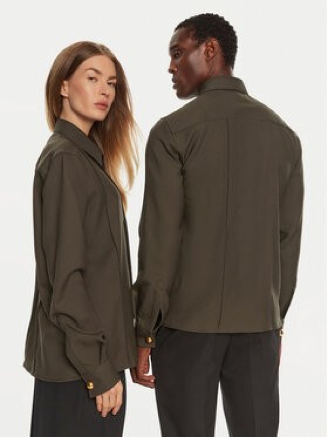 AMI Paris Koszula USH012WV0026 Brązowy Regular Fit