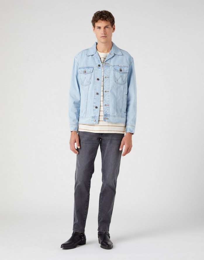 WRANGLER ANTI FIT JACKET MĘSKA KURTKA JEANSOWA JEANS BABY BLUE W45973Y94 112330848
