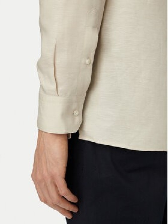 BOSS Koszula H-Joe 50561616 Beżowy jasny Regular Fit
