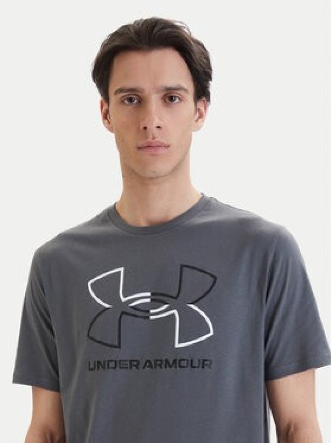 Under Armour T-Shirt Ua Gl Foundation Update Ss 1382915 Szary Loose Fit