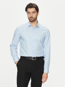Michael Kors Koszula MK0DS01501 Błękitny Slim Fit