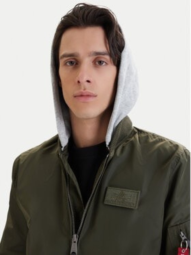 Alpha Industries Kurtka bomber Ma-1 196108 Szary Regular Fit