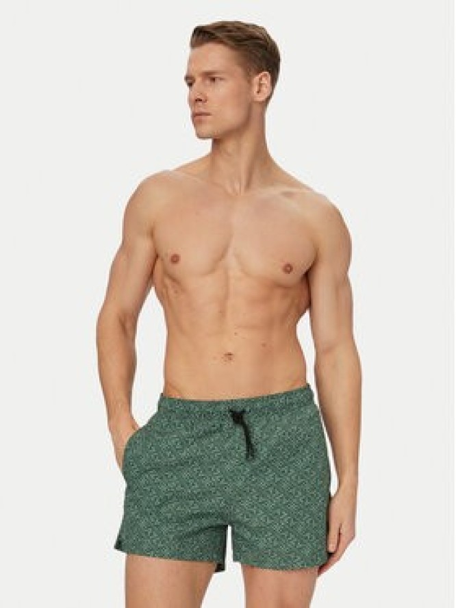 EA7 Emporio Armani Szorty kąpielowe 7M001677 AF21249 M7130 Zielony Regular Fit