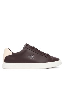 Calvin Klein Sneakersy Low Prof Cupsole Lth HM0HM02123 Bordowy