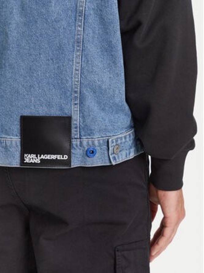 Karl Lagerfeld Jeans Kurtka jeansowa A3M14007 Niebieski Regular Fit