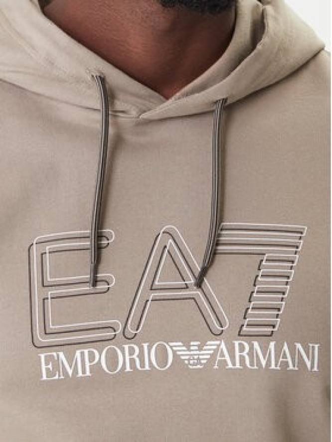 EA7 Emporio Armani Bluza 7M001313 AF13512 U6167 Beżowy Regular Fit