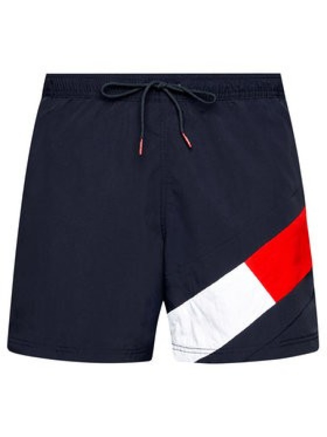 Tommy Hilfiger Szorty kąpielowe UM0UM02048 Granatowy Slim Fit
