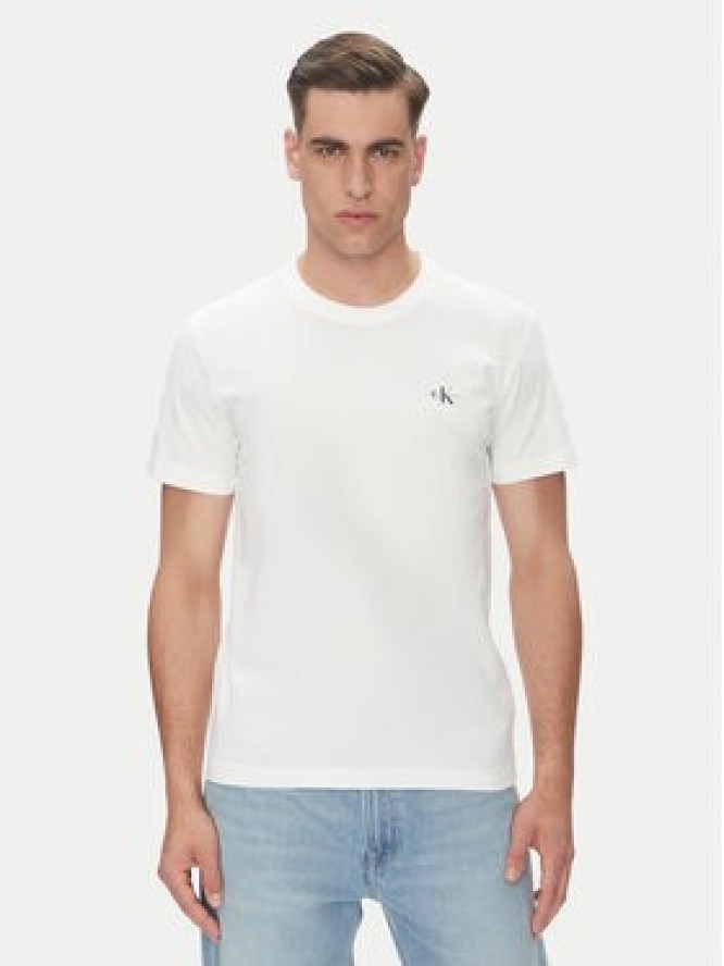 Calvin Klein Jeans Komplet t-shirtów Monologo J30J320199 Biały Regular Fit