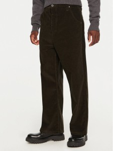 AMI Paris Spodnie materiałowe HTR102 CO0089 Brązowy Regular Fit