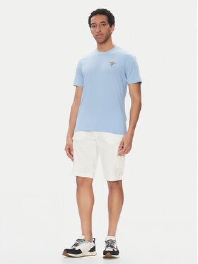 Aeronautica Militare T-Shirt 251TS1580J372 Błękitny Regular Fit