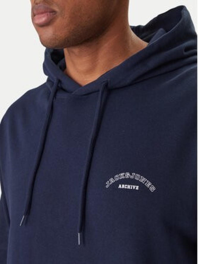 Jack & Jones Bluza College Logo 12288362 Granatowy Regular Fit