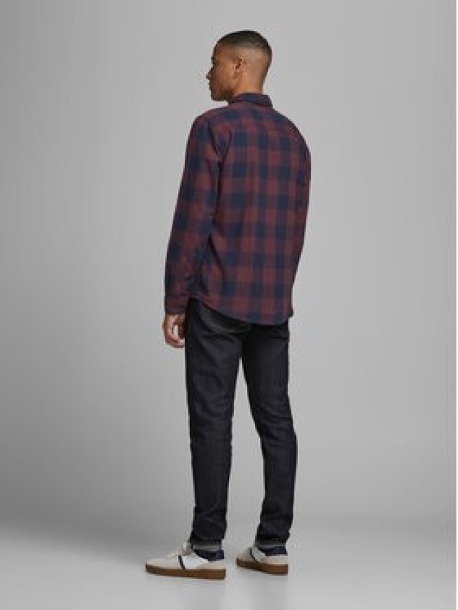 Jack & Jones Koszula 12181602 Granatowy Slim Fit