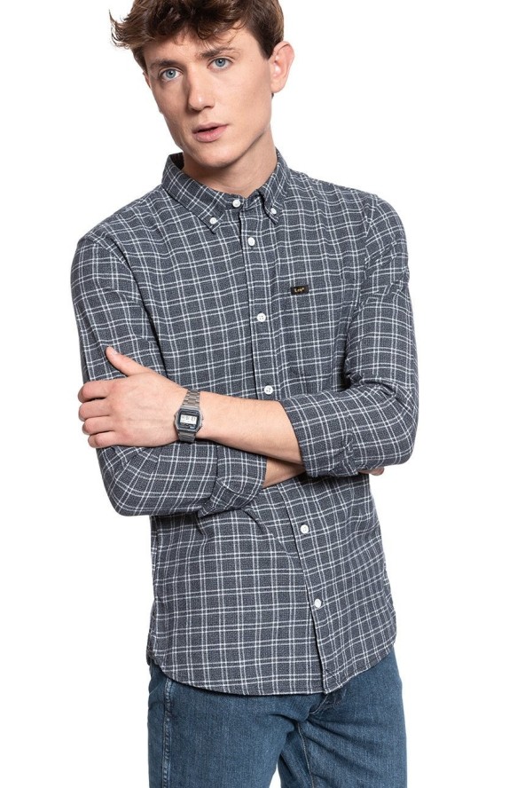 KOSZULA LEE REFINED BUTTON DOWN MIDNIGHT NAVY L882OQMA 112123594
