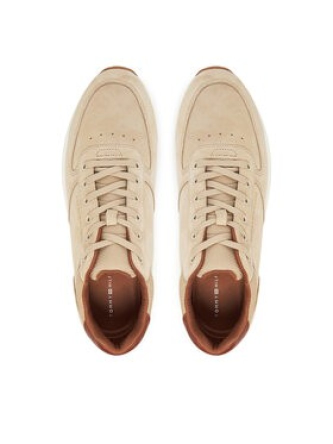 Tommy Hilfiger Sneakersy Premium Suede Hybrid FM0FM05690 Beżowy