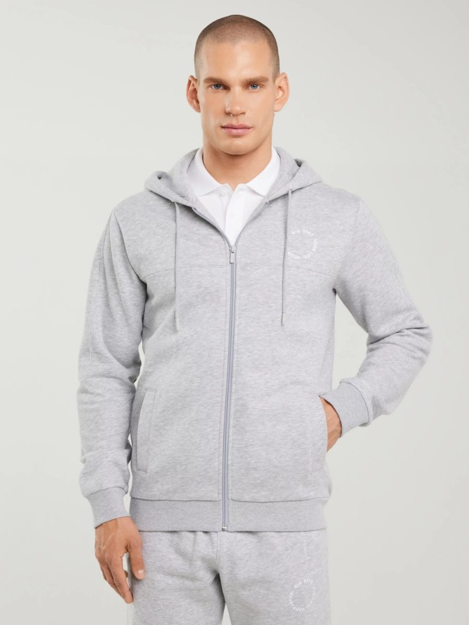 Bluza męska z kapturem szara Ajron 901/ Kersyn 901