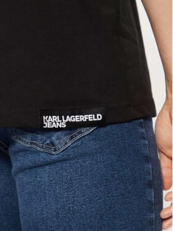 Karl Lagerfeld Jeans T-Shirt A1M17044 Czarny Regular Fit