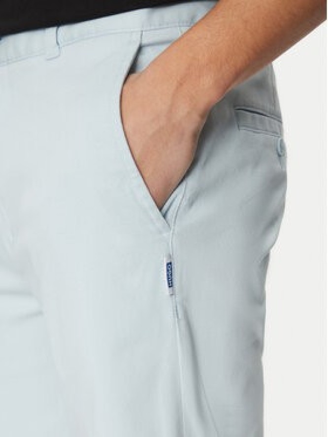 HUGO Szorty materiałowe Dante242 50510605 Niebieski Regular Fit