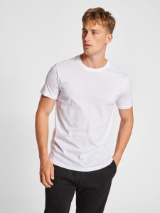 Koszulka męska bawełniana sportowa Hummel Red Basic T-shirt
