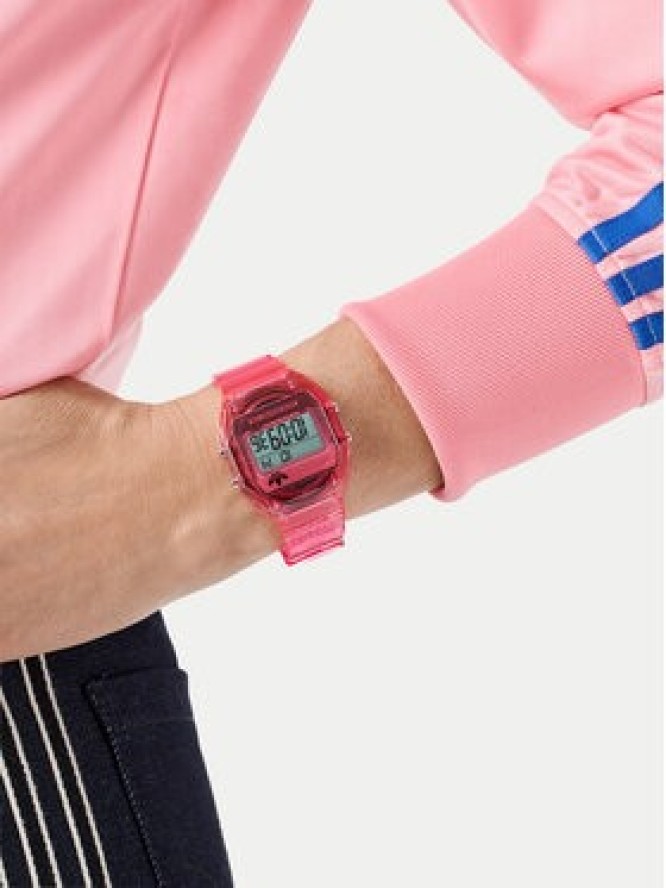 adidas Zegarek AO Street Digital Two Crystal AOST25540 Różowy