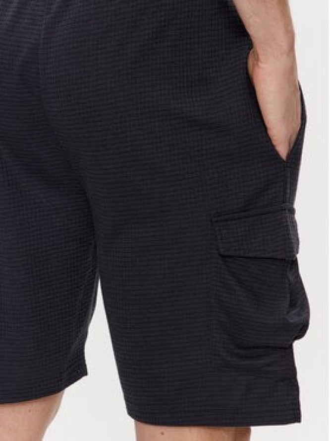 Brave Soul Szorty sportowe MSRT-516FALCO Granatowy Slim Fit