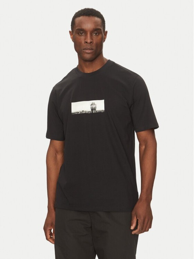 Jack & Jones T-Shirt Pacer Photo 12273775 Czarny Relaxed Fit