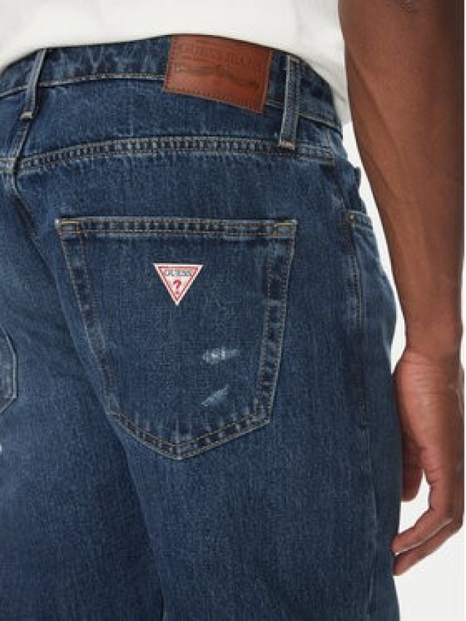 Guess Jeans Jeansy M5YA1C D5MK1 Granatowy Regular Fit