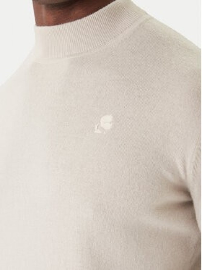 KARL LAGERFELD Golf 655002 554399 Beżowy Slim Fit